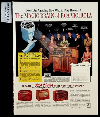Pubblicità 1941 rca victor - pubblicità,