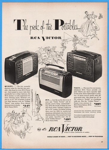1950 rca victor radio - rca,