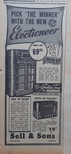 Pubblicità giornale 1940 - , per