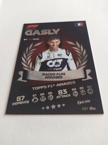 Turbo attax trading card - f1,