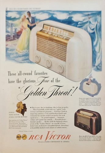 1947 rca victor radio - victor,
