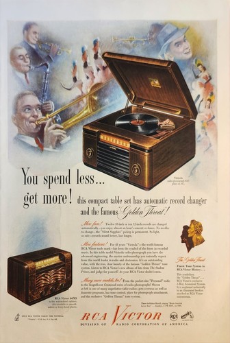 1947 rca victor - rca, radio
