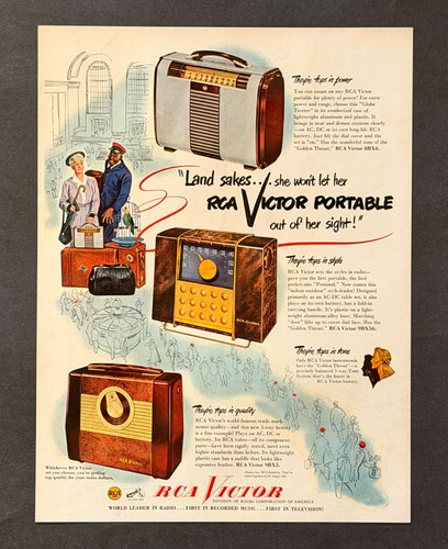 Pubblicità radio rca victor - radio,