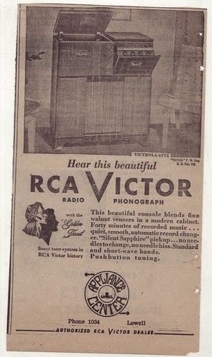 Pubblicità giornale 1948 per