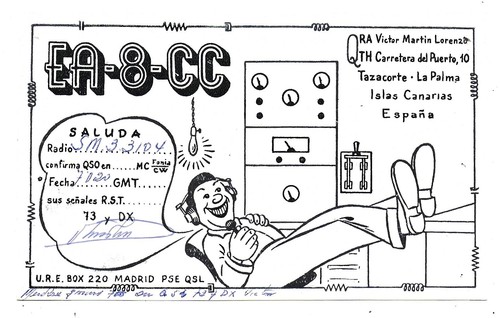 Qsl radio la - la, palma