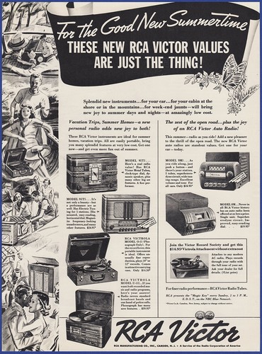 Pubblicità epoca 1938 rca - pubblicità, d'epoca