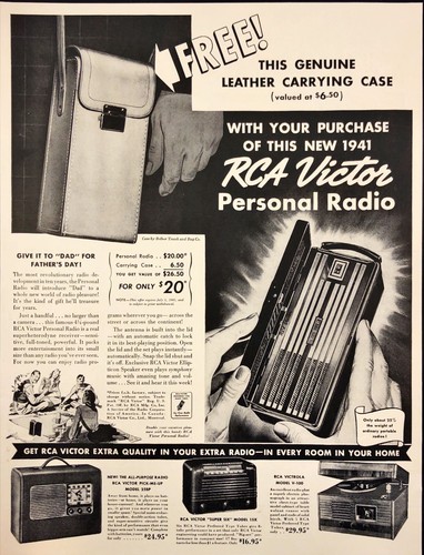 Radio portatile personale rca - personale,